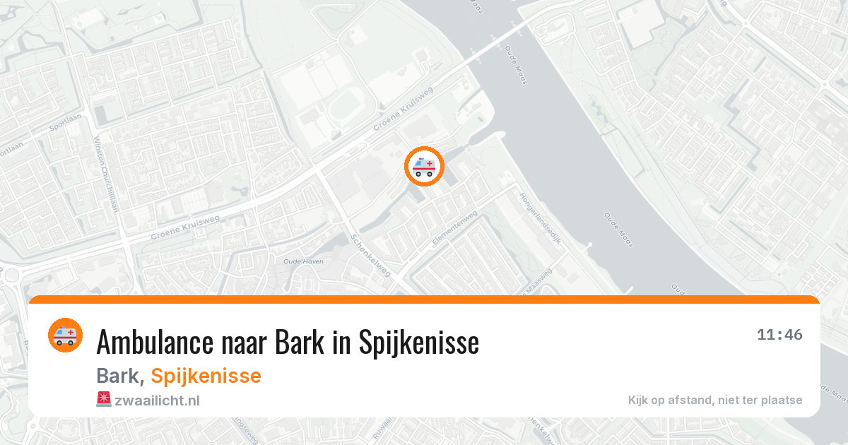 Ambulance naar Bark in Spijkenisse — 11 apr 2026