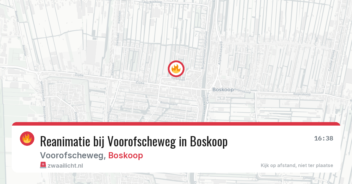 Reanimatie bij Voorofscheweg in Boskoop — 5 feb 2026