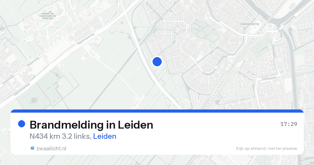 Brandmelding in Leiden — 24 aug 2026