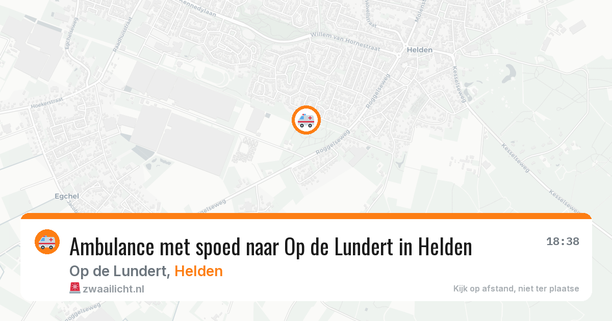 Ambulance met spoed naar Op de Lundert in Helden — 30 jun 2026