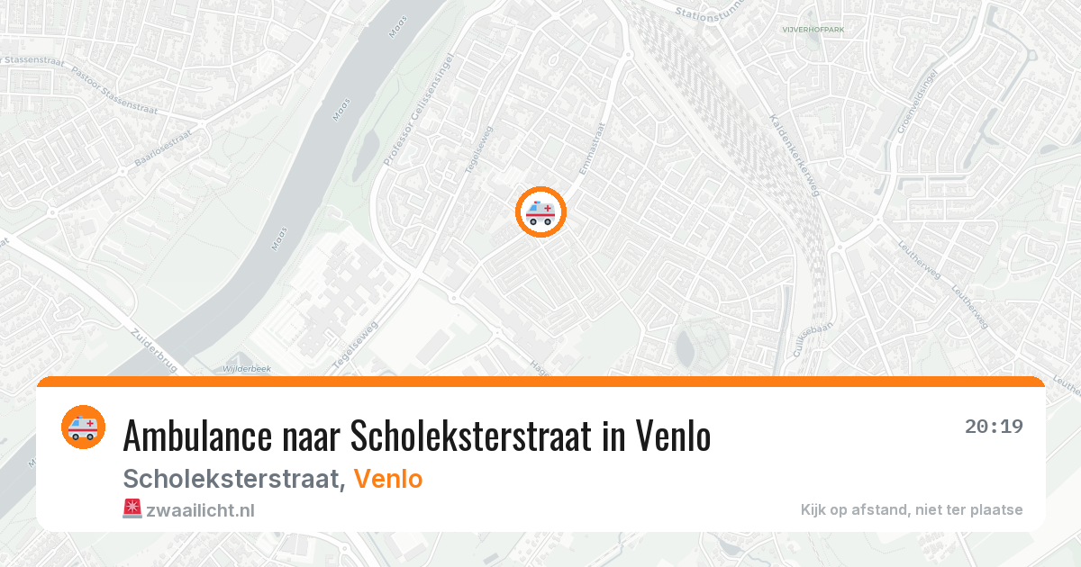 Ambulance naar Scholeksterstraat in Venlo — 4 jul 2026