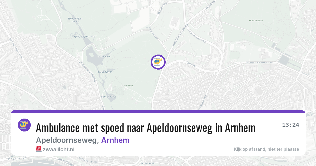 Ambulance met spoed naar Apeldoornseweg in Arnhem — 1 mrt 2026