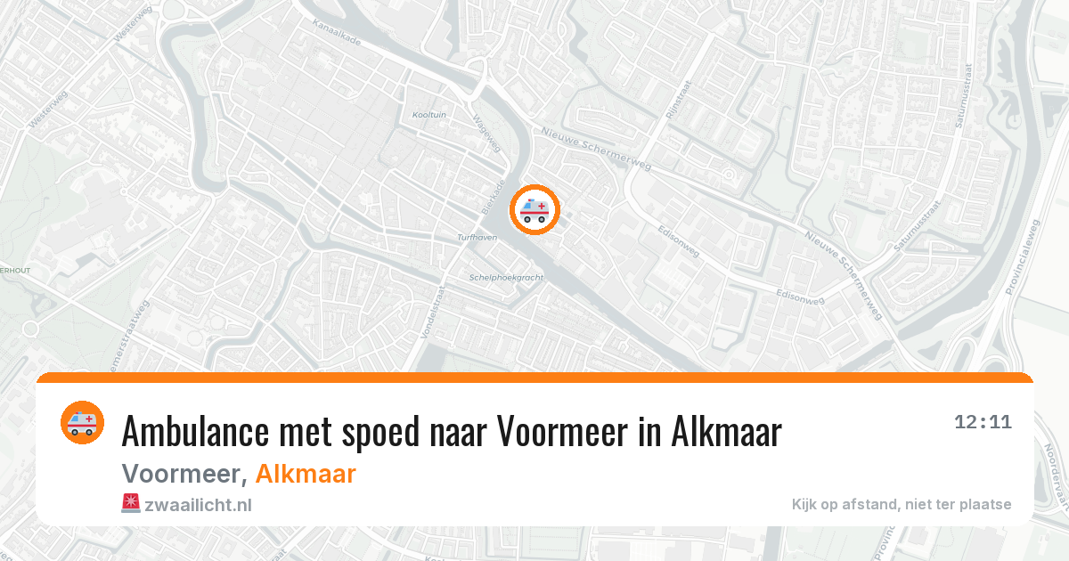 Ambulance met spoed naar Voormeer in Alkmaar — 31 jul 2026