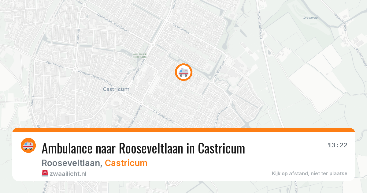Ambulance naar Rooseveltlaan in Castricum — 4 jul 2026