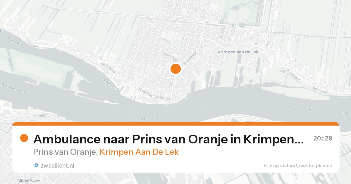 Ambulance naar Prins van Oranje in Krimpen Aan De Lek — 30 jan 2026