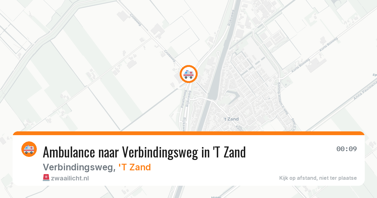 Ambulance naar Verbindingsweg in 'T Zand — 29 jan 2026