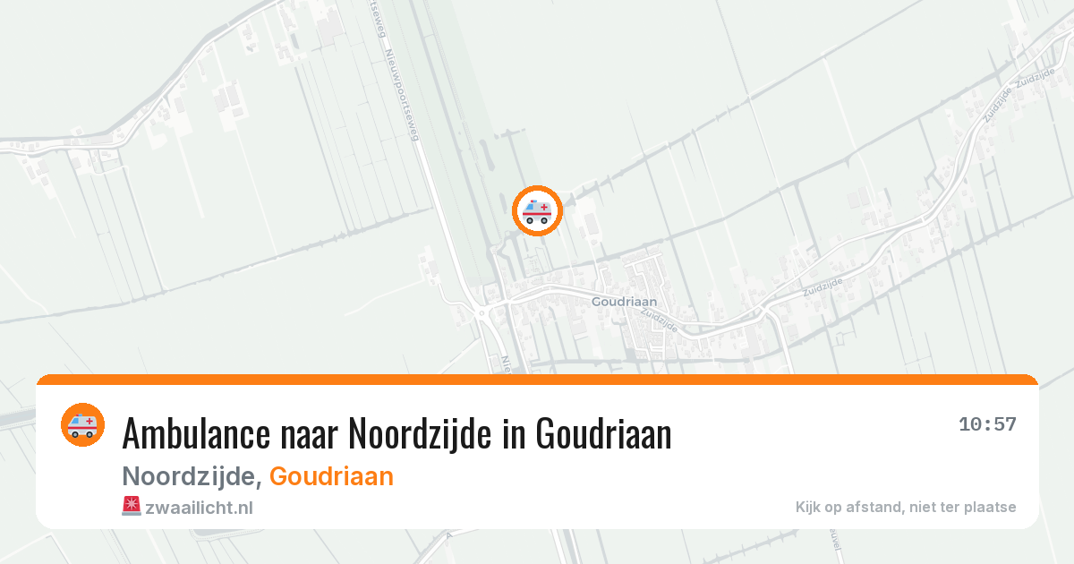 Ambulance naar Noordzijde in Goudriaan — 28 apr 2026
