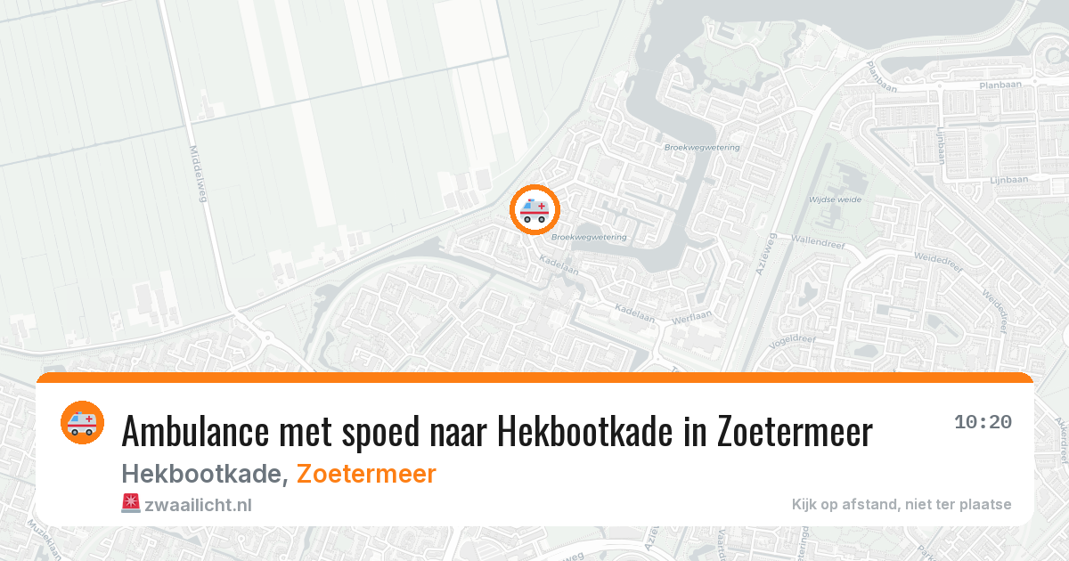 Ambulance met spoed naar Hekbootkade in Zoetermeer — 2 mrt 2026