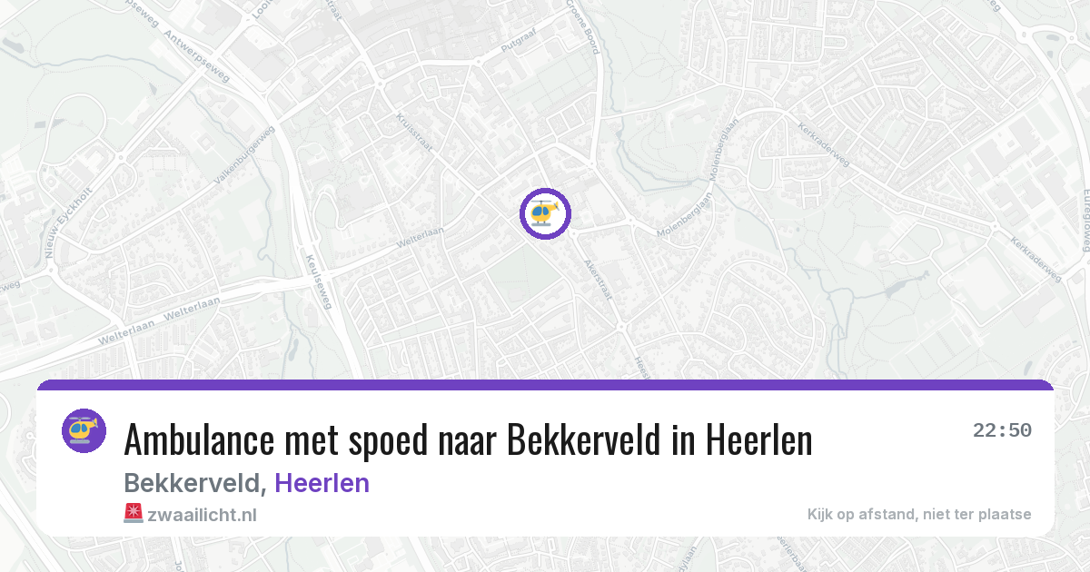 Ambulance met spoed naar Bekkerveld in Heerlen — 4 jul 2026