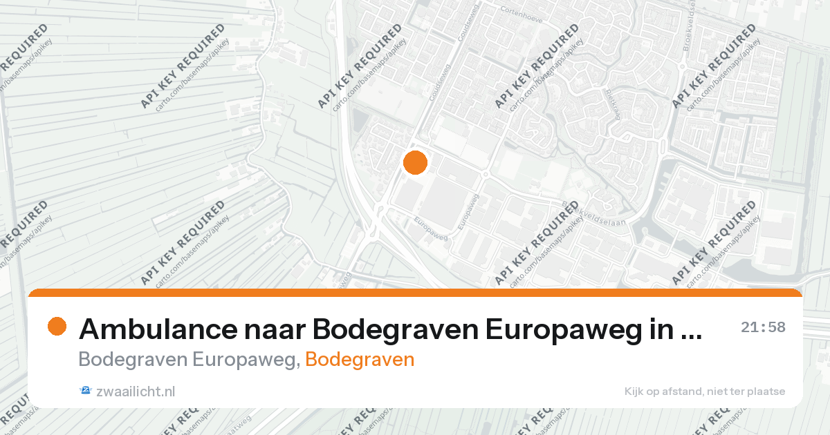Ambulance naar Bodegraven Europaweg in Bodegraven — 31 jan 2026