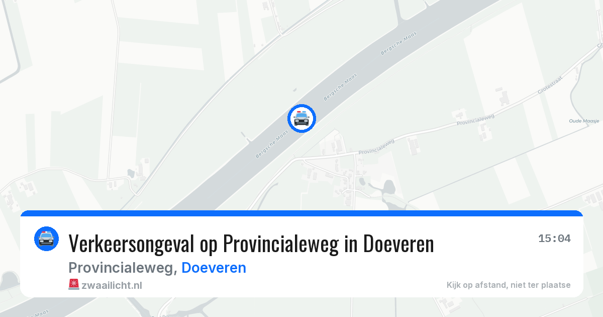 Verkeersongeval op Provincialeweg in Doeveren — 2 aug 2026