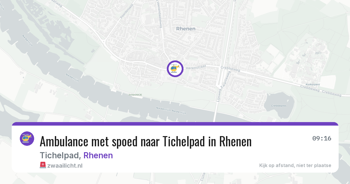 Ambulance met spoed naar Tichelpad in Rhenen — 27 jun 2026
