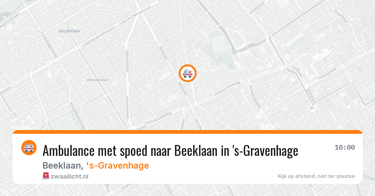 Ambulance met spoed naar Beeklaan in 's-Gravenhage — 27 mei 2026
