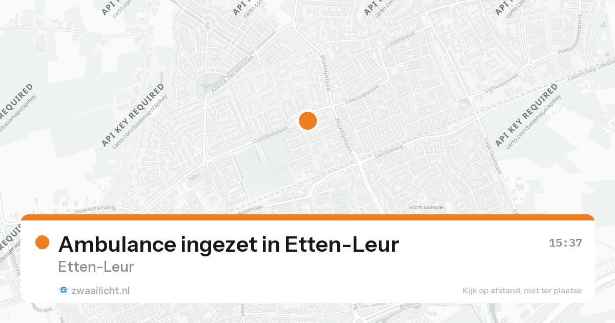 Ambulance ingezet in Etten-Leur — 26 aug 2026