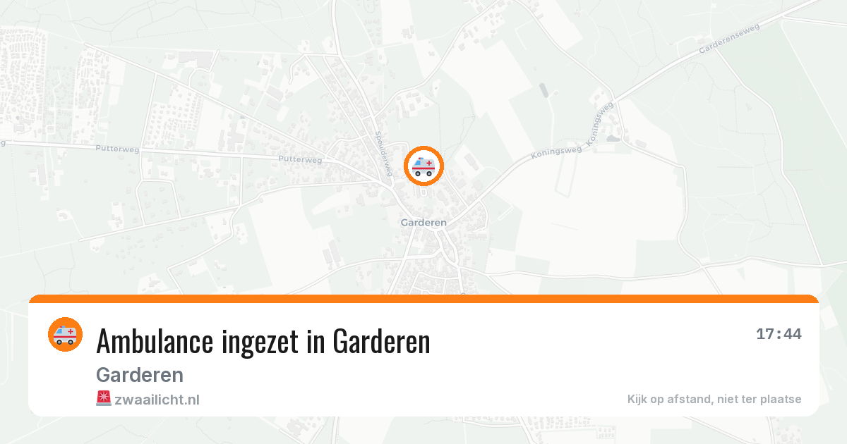 Ambulance ingezet in Garderen — 30 jul 2026