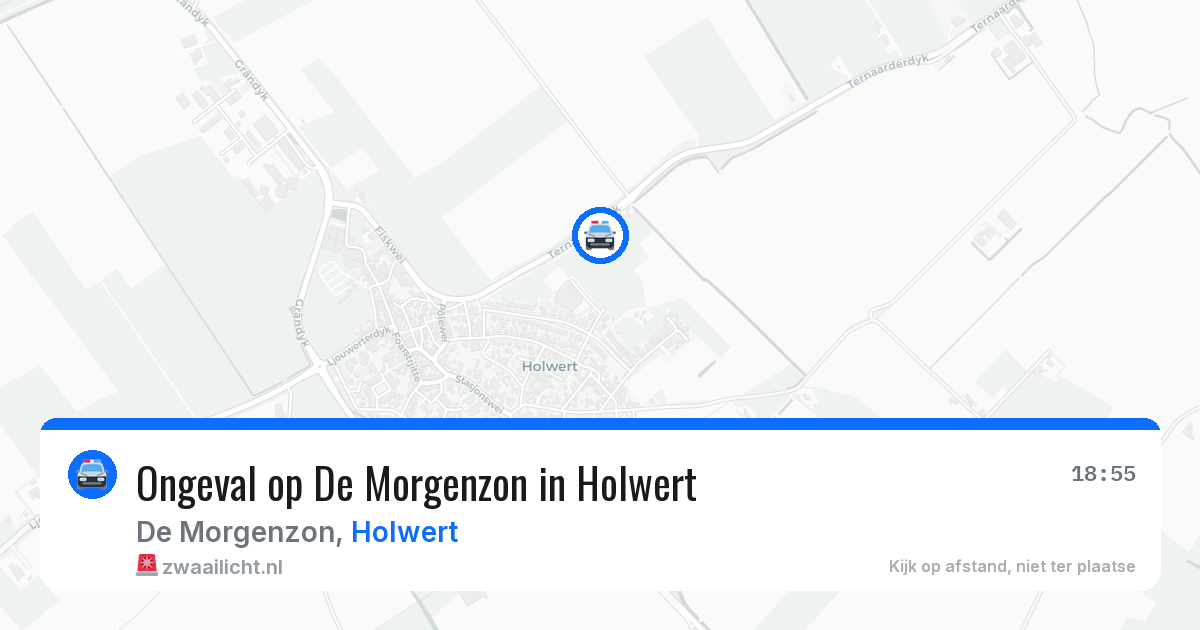 Ongeval op De Morgenzon in Holwert — 8 mei 2026