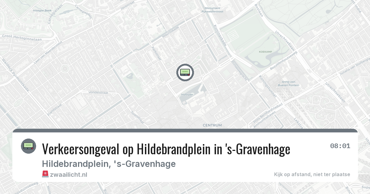 Verkeersongeval op Hildebrandplein in 's-Gravenhage — 5 feb 2026