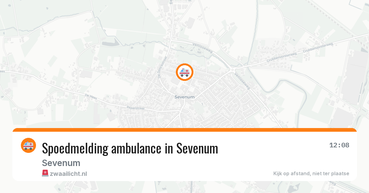 Spoedmelding ambulance in Sevenum — 4 jul 2026