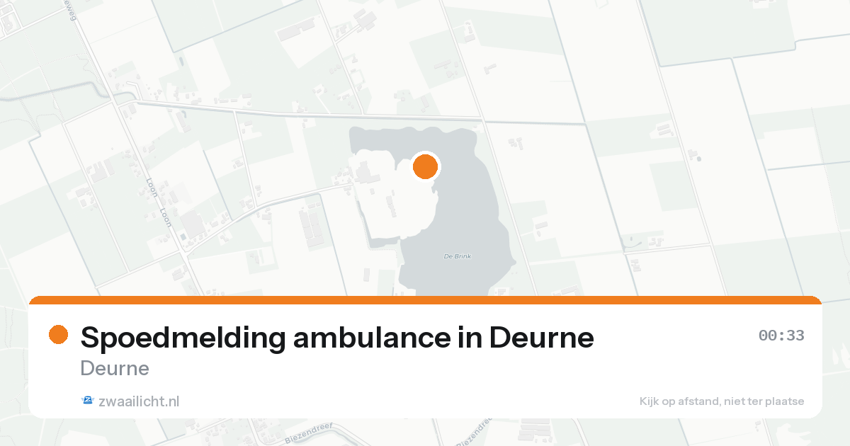 Spoedmelding ambulance in Deurne — 4 jul 2026