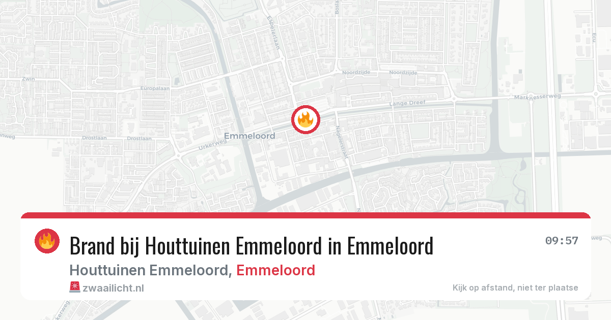 Brand bij Houttuinen Emmeloord in Emmeloord — 20 mei 2026