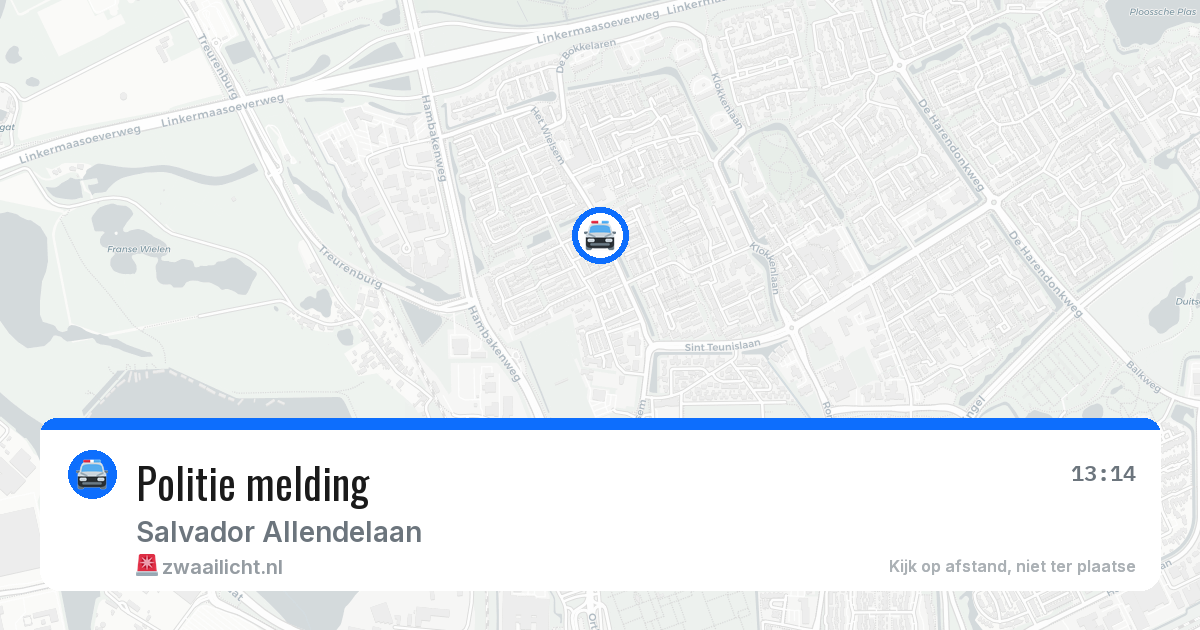 Politie melding — 24 mei 2026