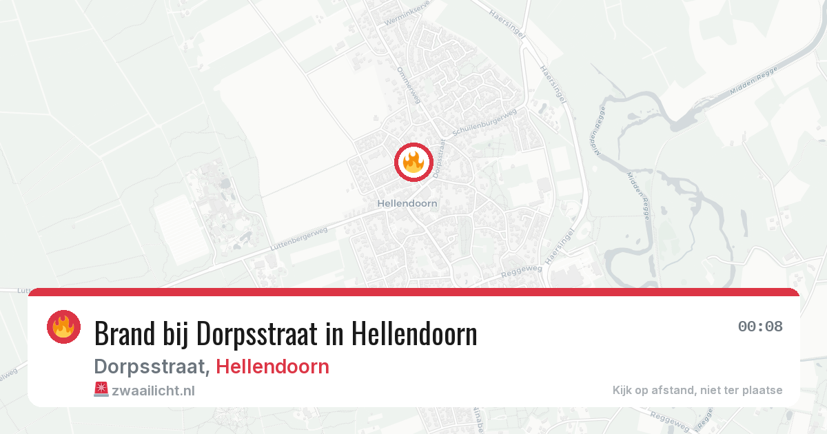 Brand bij Dorpsstraat in Hellendoorn — 31 jul 2026