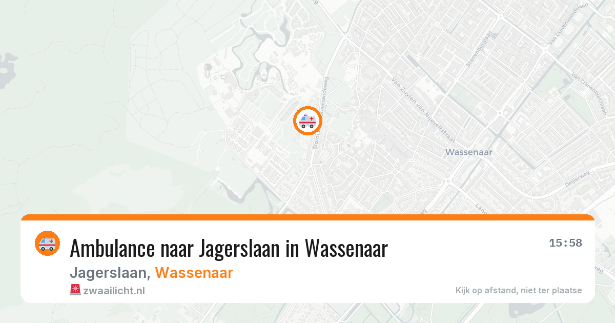 Ambulance naar Jagerslaan in Wassenaar — 14 jul 2026