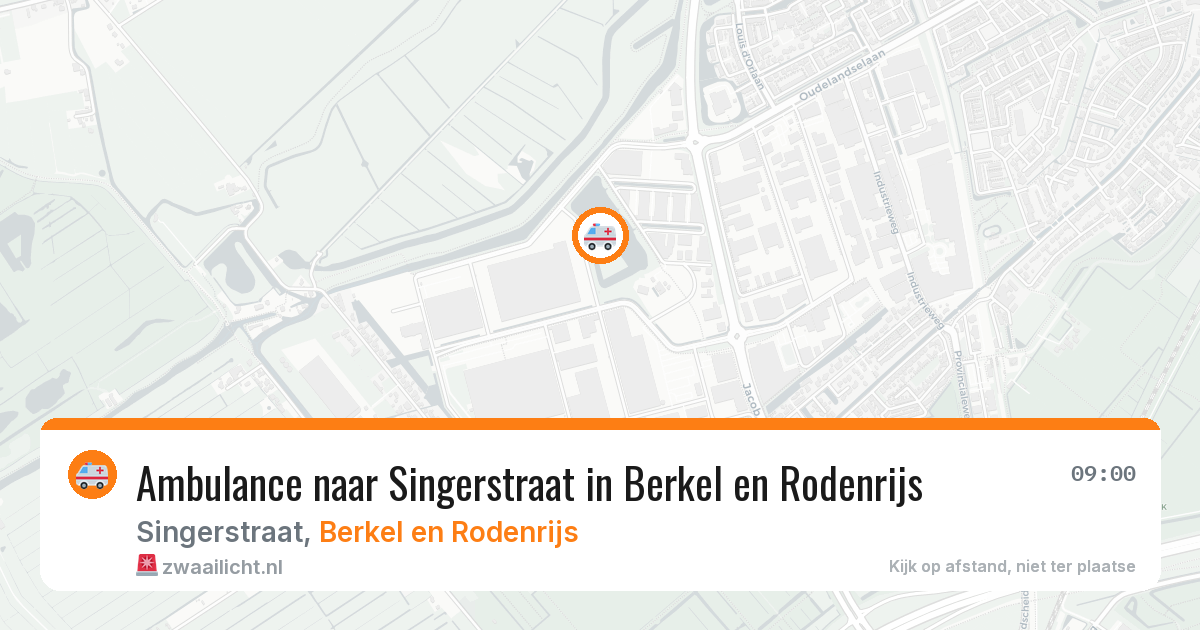 Ambulance naar Singerstraat in Berkel en Rodenrijs — 4 jun 2026