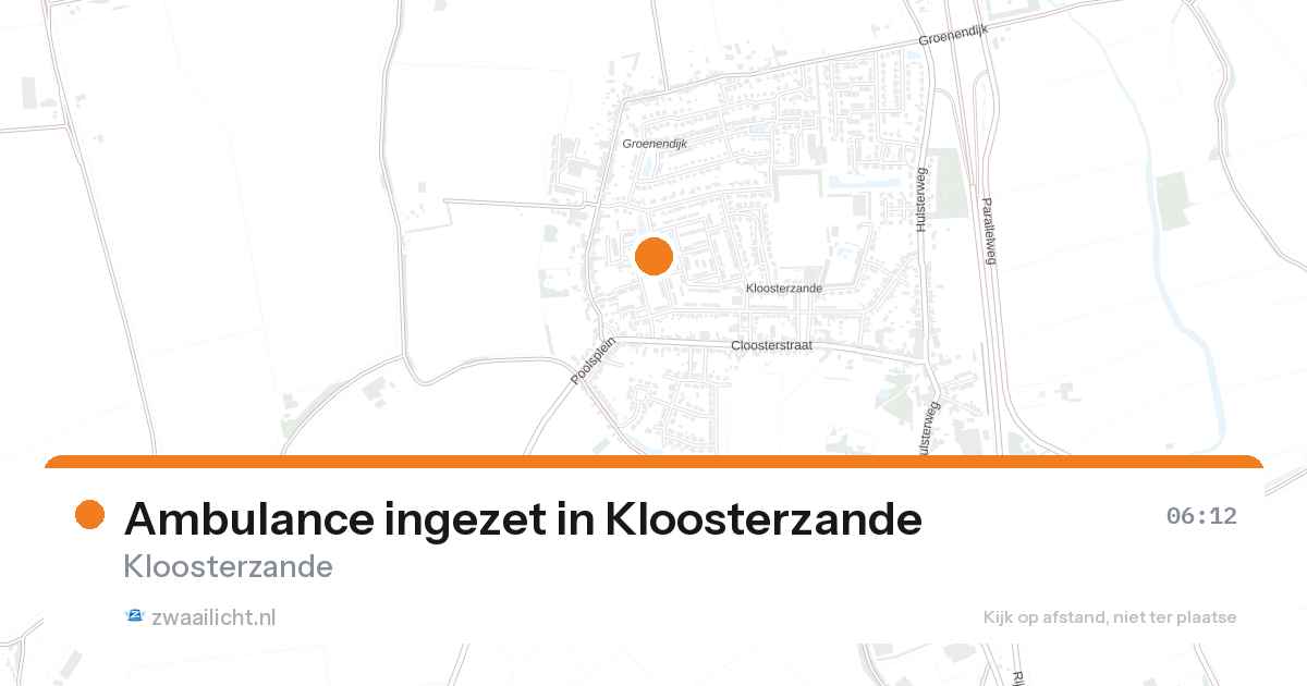 Ambulance ingezet in Kloosterzande — 7 feb 2026