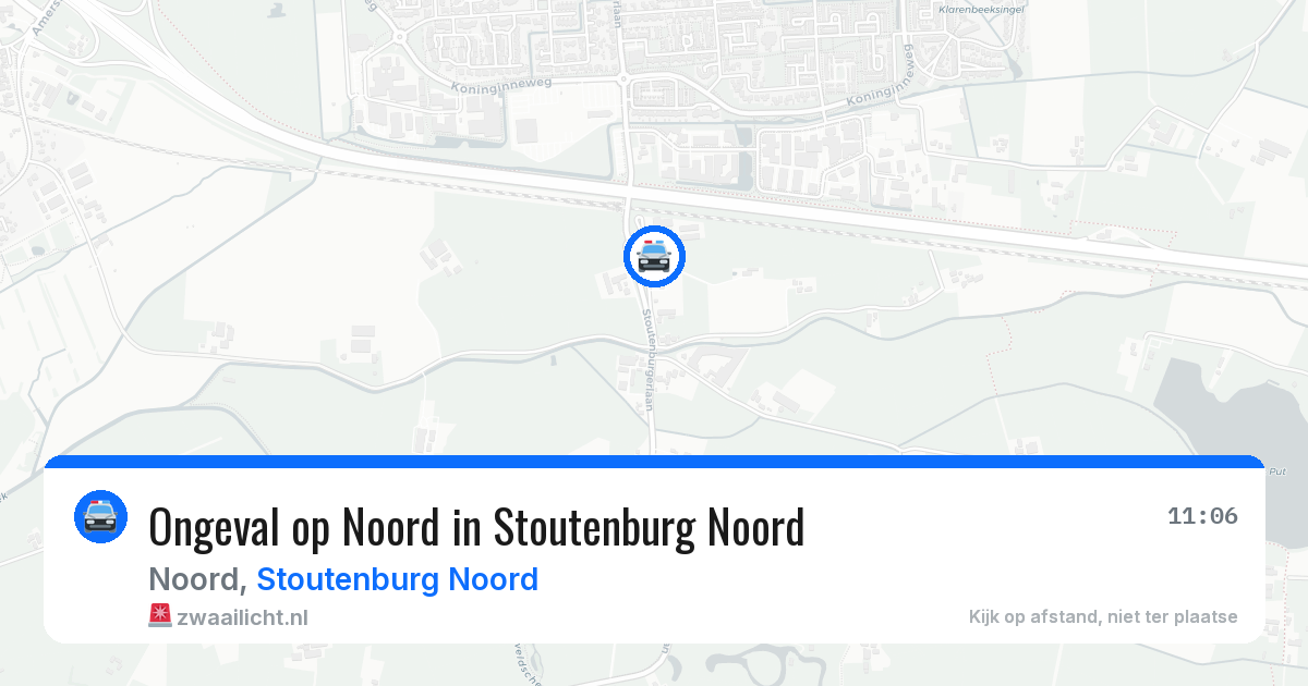 Ongeval op Noord in Stoutenburg Noord — 3 jun 2026