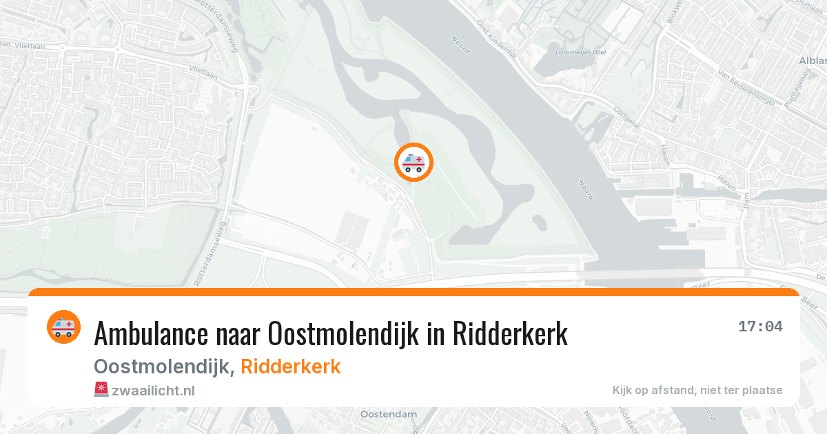 Ambulance naar Oostmolendijk in Ridderkerk — 3 jul 2026