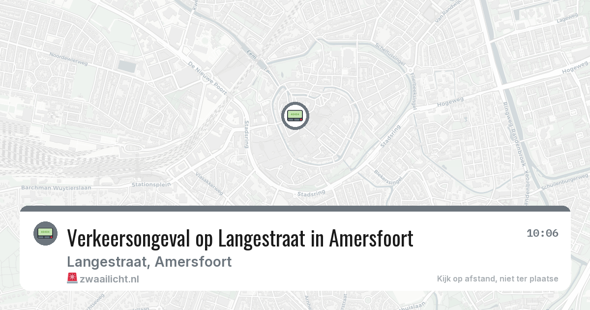 Verkeersongeval op Langestraat in Amersfoort — 19 feb 2026