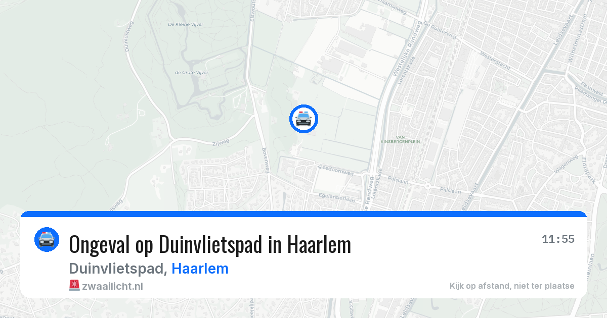 Ongeval op Duinvlietspad in Haarlem — 29 apr 2026