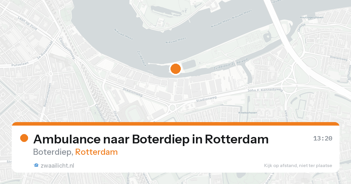 Ambulance naar Boterdiep in Rotterdam — 1 jul 2026