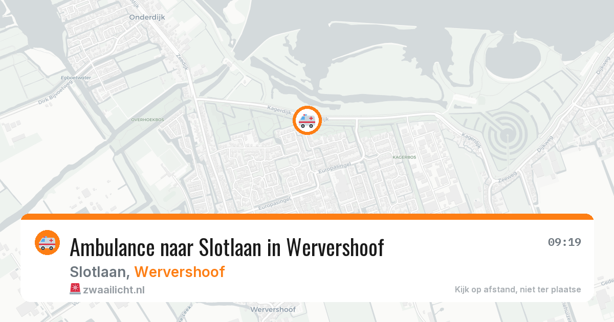 Ambulance naar Slotlaan in Wervershoof — 14 mei 2026