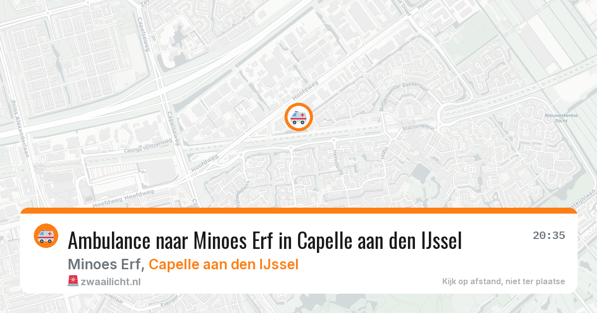 Ambulance naar Minoes Erf in Capelle aan den IJssel — 22 mei 2026