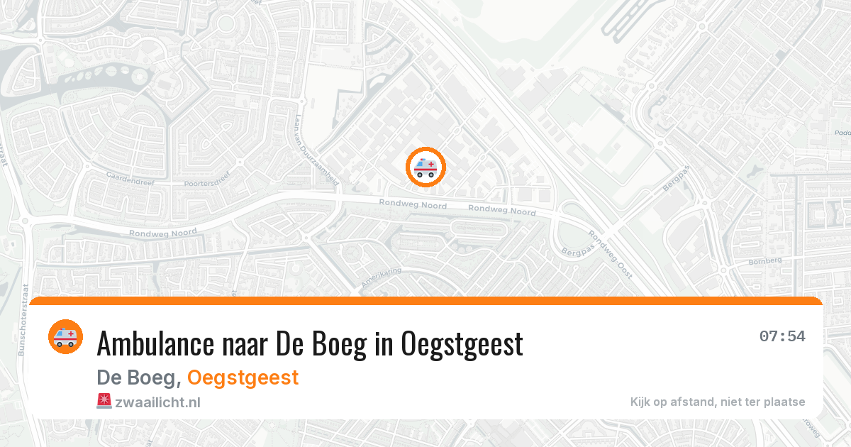 Ambulance naar De Boeg in Oegstgeest — 29 jan 2026