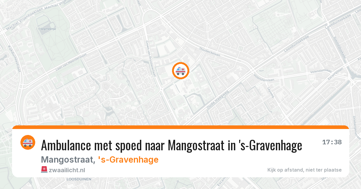 Ambulance met spoed naar Mangostraat in 's-Gravenhage — 22 jun 2026
