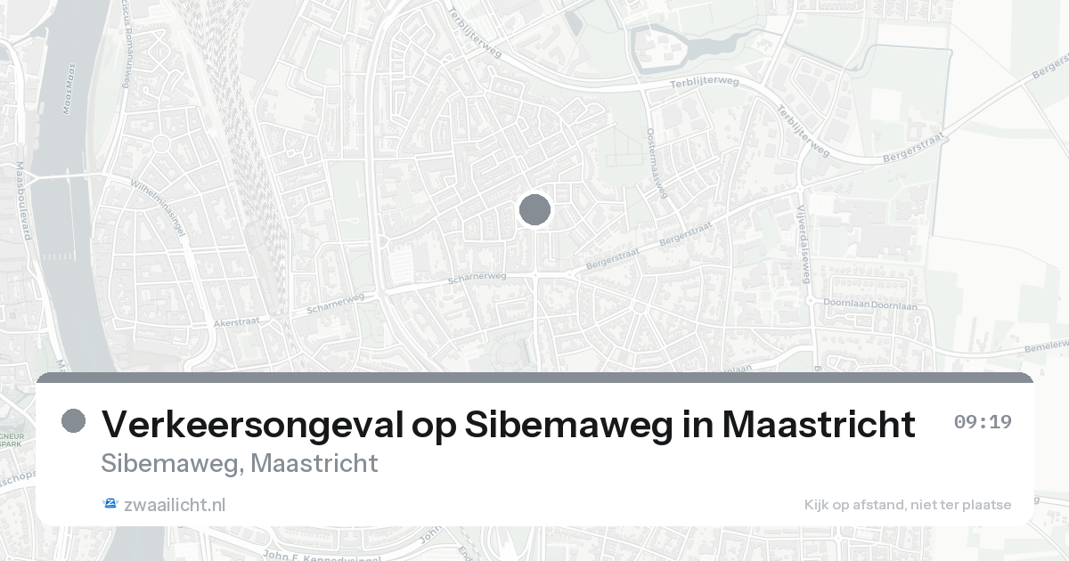 Verkeersongeval op Sibemaweg in Maastricht — 7 feb 2026