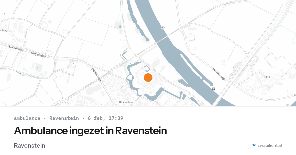 Ambulance ingezet in Ravenstein — 6 feb 2026