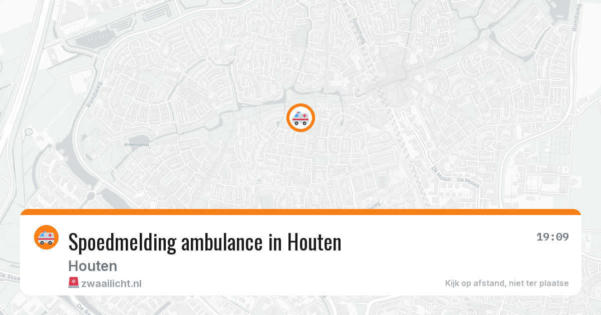 Spoedmelding ambulance in Houten — 1 aug 2026