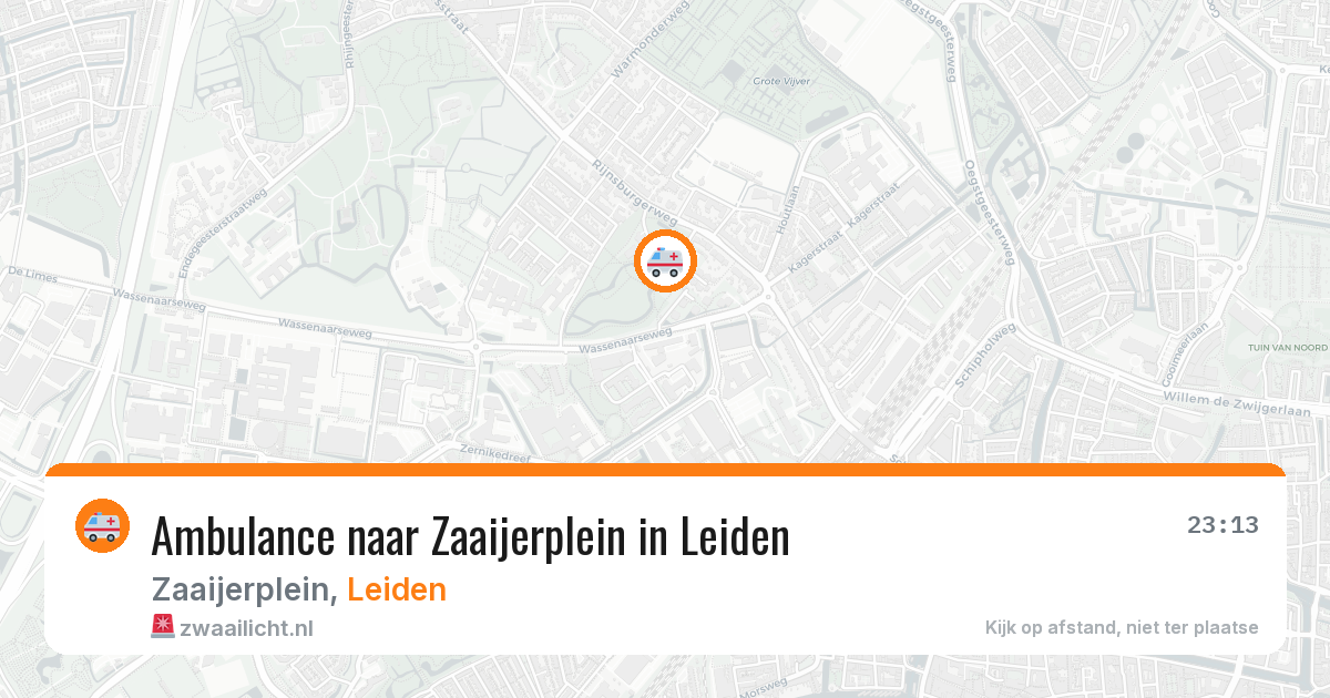Ambulance naar Zaaijerplein in Leiden — 22 mei 2026