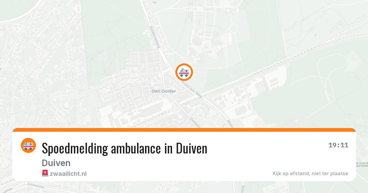 Spoedmelding ambulance in Duiven — 17 jan 2026