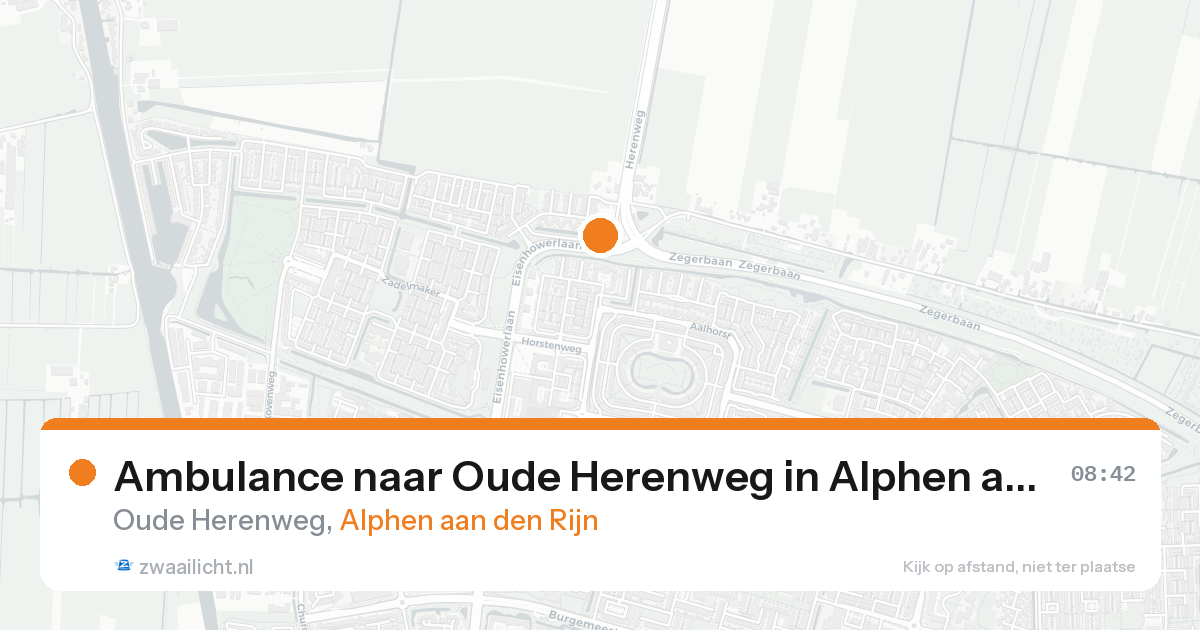 Ambulance naar Oude Herenweg in Alphen aan den Rijn — 2 jul 2026