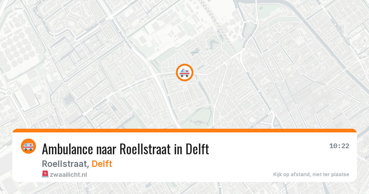 Ambulance naar Roellstraat in Delft — 28 mei 2026