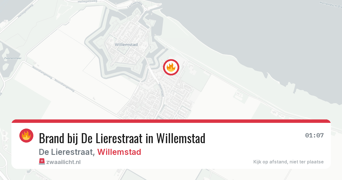 Brand bij De Lierestraat in Willemstad — 18 jun 2026
