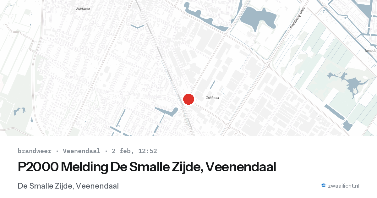 P2000 Melding De Smalle Zijde, Veenendaal — 2 feb 2026