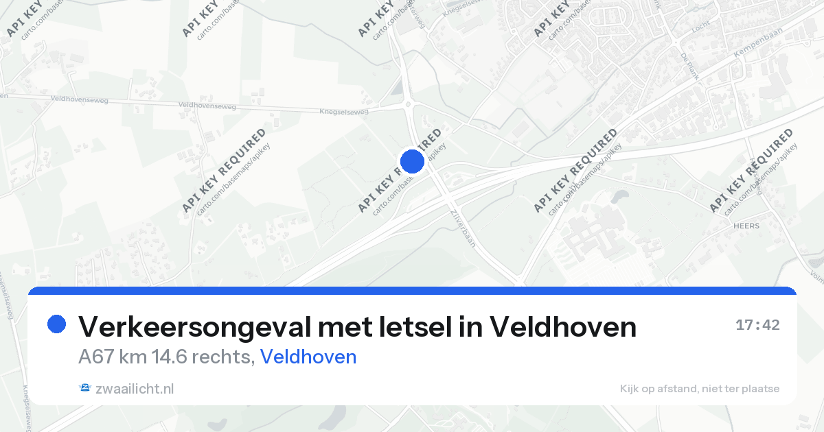 Verkeersongeval met letsel in Veldhoven — 26 aug 2026