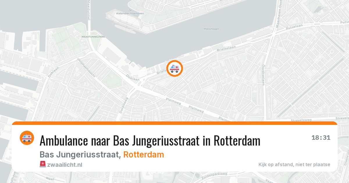 Ambulance naar Bas Jungeriusstraat in Rotterdam — 23 jun 2026