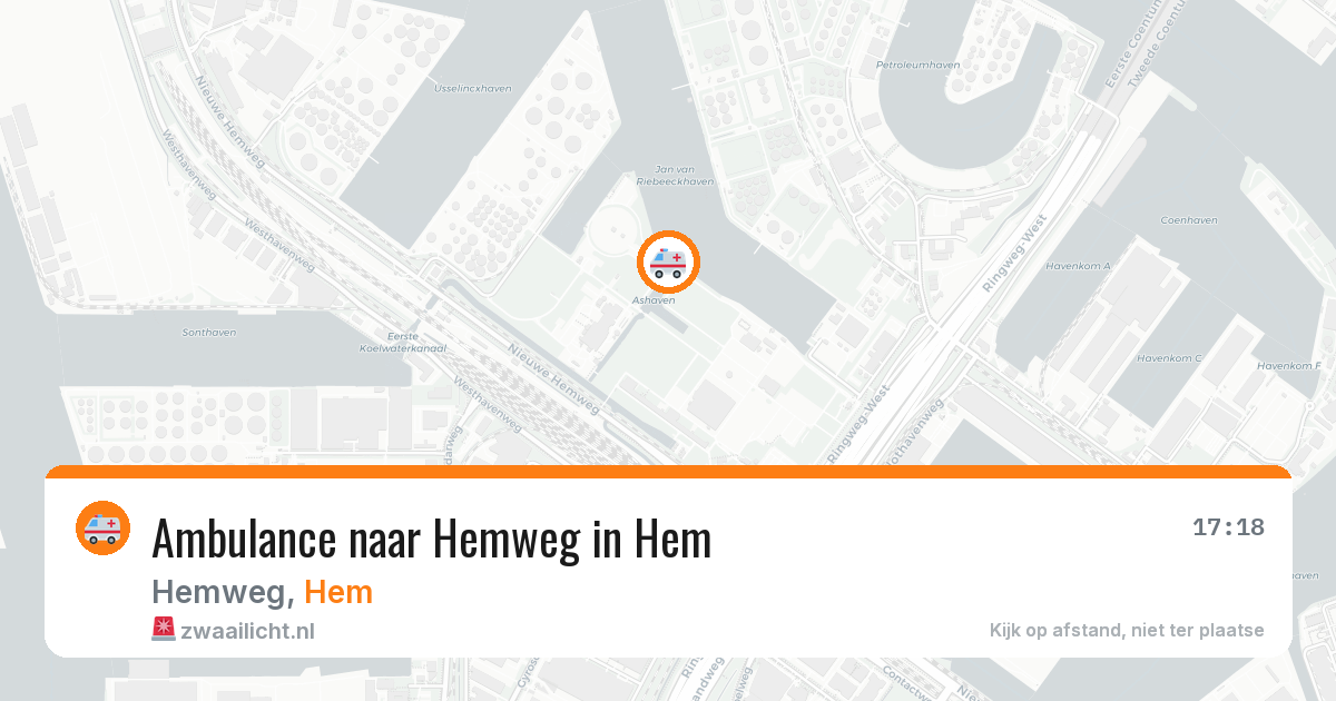 Ambulance naar Hemweg in Hem — 16 jun 2026